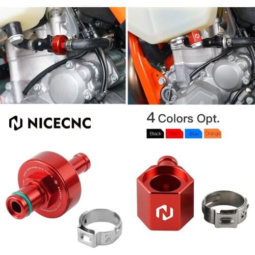 NICECNC Fuel Line Tank Connector For GAS GAS EC 250 300 EC250 EC300 EX300 EX MC 250F 350F 450F 250 350 450 F Motorcycle Aluminum