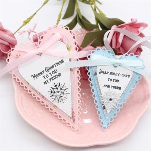 KLJUYP Wonky Stitching Prim Hearts Metal Cutting Dies Stencils for Scrapbooking/photo album Decorative Embossing Paper Cards