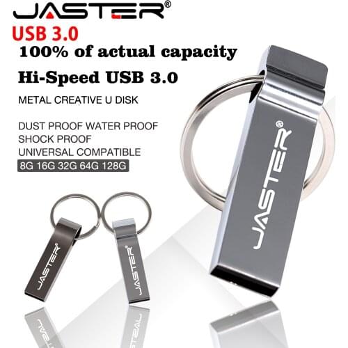 Usb flash drive usb 3.0 metalen pendrive 128GB 64GB 32GB 16GB 8GB 4GB usb memory stick sleutelhanger pen drive
