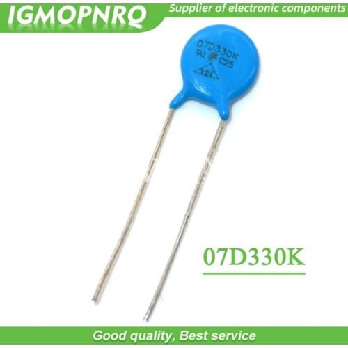 20pcs varistor 07D330K 270V piezoresistor 07D330 7D330