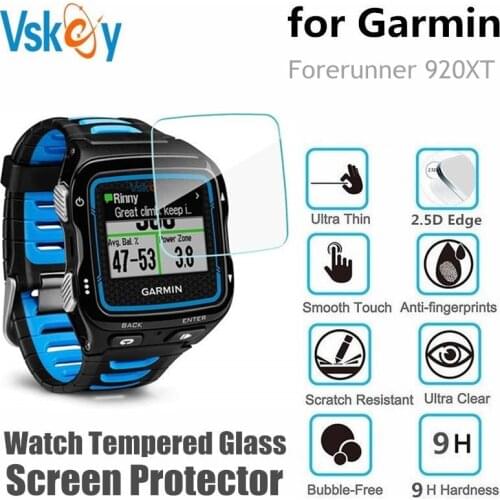 VSKEY 100PCS Tempered Glass For Garmin Forerunner 920XT Screen Protector Forerunner 920 XT Sport Smart Watch Protective Film