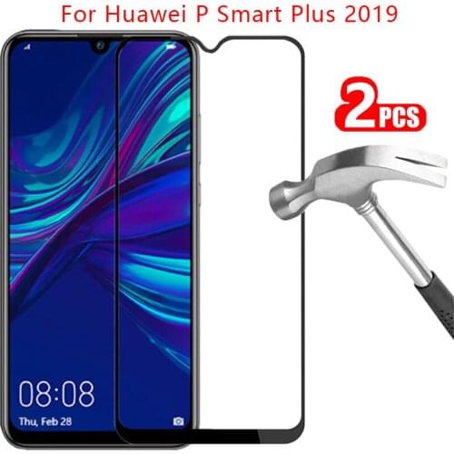 9d protective tempered glass for huawei p smart plus 2019 screen protector on the huawey psmartplus psmart smar smat safety film