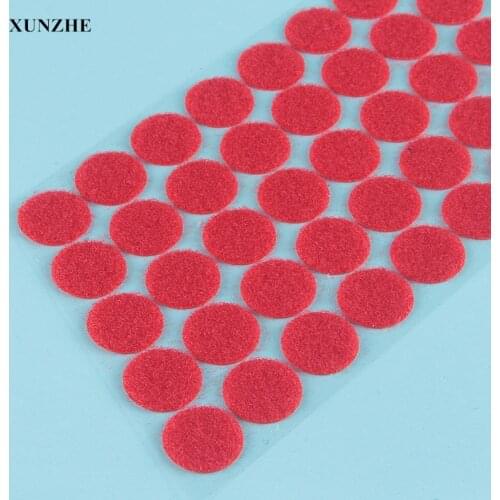 100 Pair Erd Diameter Nylon Fabric Sticky Back Round Coins Hook and Loop Self Adhesive Fastener Dots Tapes hook loop tape