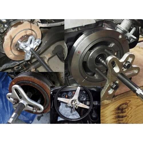 13pcs/set Bearing Puller Harmonic Balancer Steering Wheel Removal Set Car Tool Crankshaft Gear Bearing Pullery Repair Kit