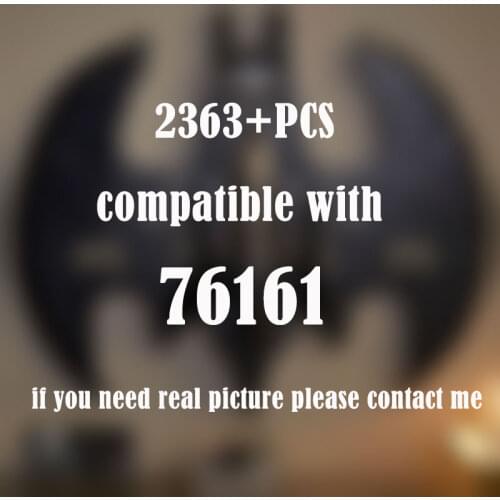 2363PCS Super Heros 1989 Batwing 76161 Model Building Blocks Spaceship DC Series Technology MOC Bricks Toys For Children Gifts