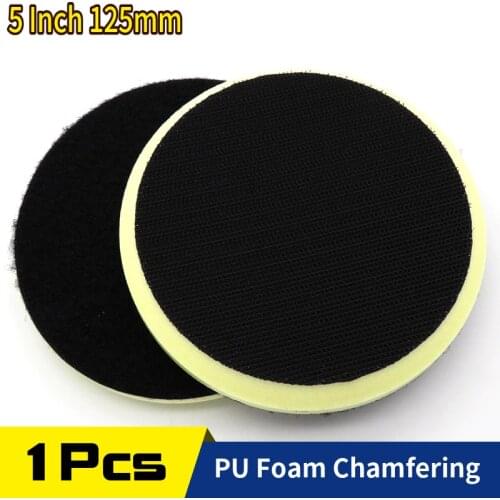 5" 125MM PU Foam Chamfering Interface Pad Hook & Loop Protecting Sander Backing Pad Buffing Pad Cushion Pad for Sanding Pads
