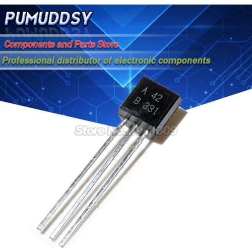 50PCS MPSA42 TO-92 A42 in-line triode transistor TO-92 IC