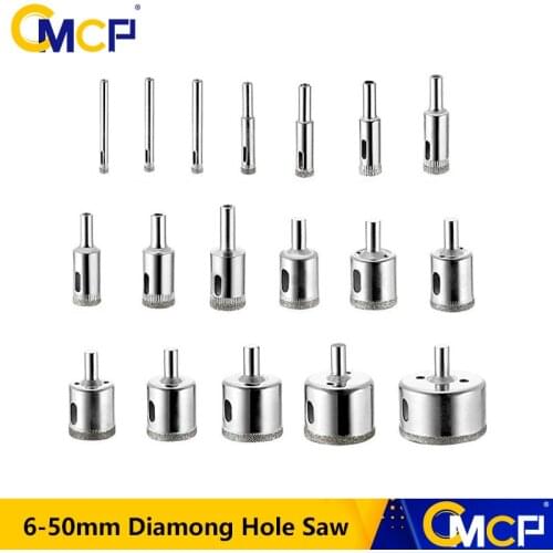 CMCP 1pcs/Set Diamond Hole Saw 6mm-50mm Tile Ceramic Glass Porcelain Marble Drill Bits