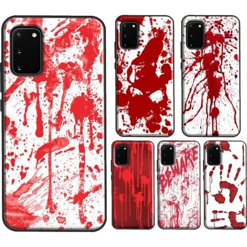 HALLOWEEN BLOODY SPLATTER Phone Case For Samsung S10 Plus S8 S9 S10e S20 FE S21 Ultra Note 9 Note 10 Note 20 Ultra