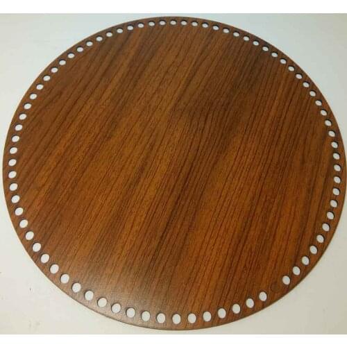 Wood 35 cm diameter plate