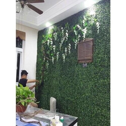 Free Shipping Artificial Turf Carpet Simulation Plastic Boxwood Grass Mat 25cm*25cm Green Lawn For Home Garden Decoration 100pcs