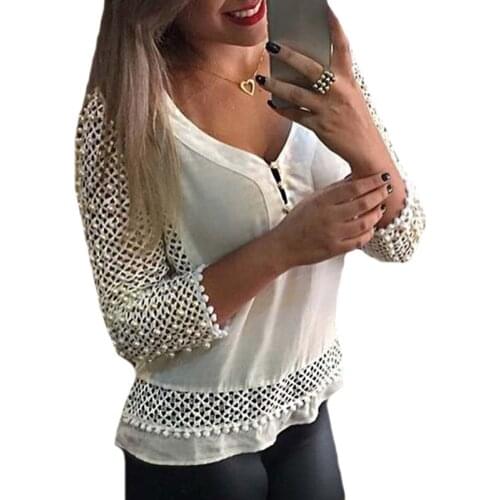 LJCUIYAO Chiffon Blouse Shirts Tops Summer Shirt Blouses Women Blusas Femininas Fashion Casual Three Sleeve Blouses Femme Blusas