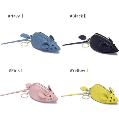 Cartoon Animal Mouse Wallet Credit Card Holder PU Leather Coin Purse Pouch Case LX9F