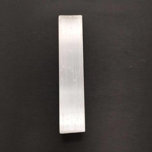 Natural plaster strip cut gypsum raw stones quartz mineral crystals chakra energy healing home decor