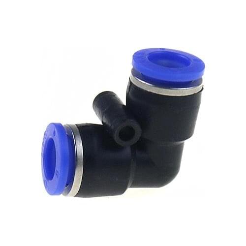 1PCS Pneumatic hose quick connector quick insert plastic right angle 90 degree elbow butt two links PV4/PV6/PV8/PV10/PV12/PV14