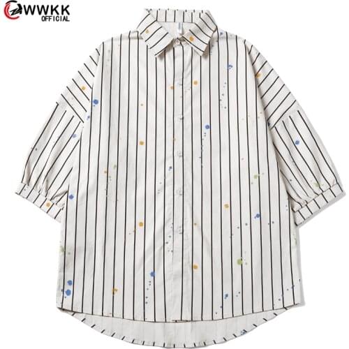 Women Men Harajuku Designer Streetwear Shirts 2021 Summer Mens Short Sleeve Japan Fashion Shirts Male Korean Vintage Blouses