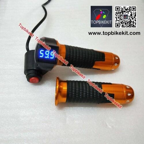24V /36V / 48V Twist Grips Throttle Handlebars LED Display with 3 Speed Switch For Electric bike E-Scooter