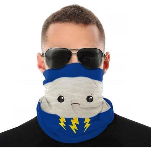 Stormy Cloud Scarves Half Face Mask Unisex Halloween Tube Scarf Balaclava Bandanas Dustproof Headband Cycling Hiking