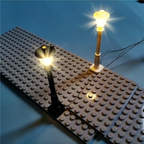 1pcs City Street Lights with USB Light-Emitting Compatible All Building Blocks DIY Garden Toys