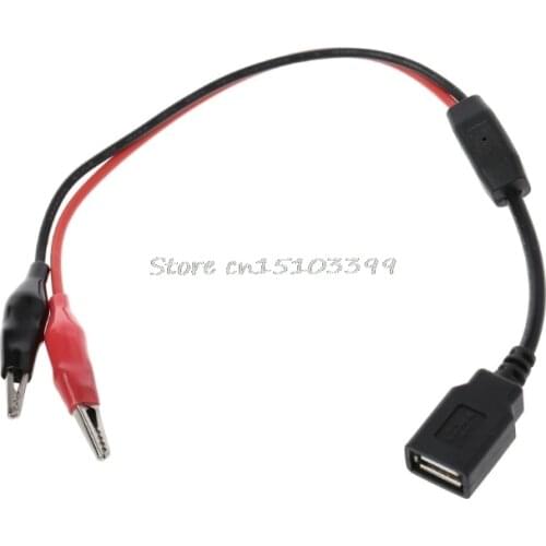 USB Alligator Clips Crocodile Wire Male/Female To USB Tester Detector DC Voltage Meter Ammeter Capacity Power Meter Monitor Etc