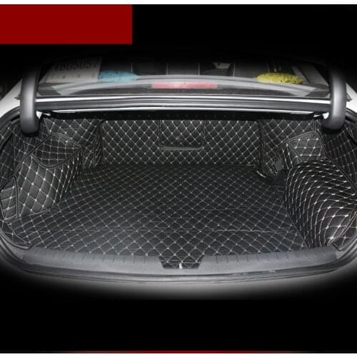 Fiber leather car trunk mat for hyundai sonata 2015 2016 2017 2018 2019 Sonata New Rise 7th generation car accessories