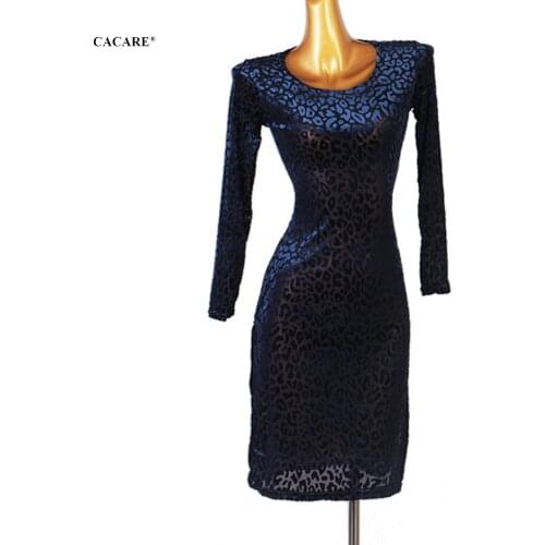 2021 Sexy Latin Dance Dress Women Latina Salsa Latin Dance Competition Dresses Fringe CHEAP Customize D0908 Mesh Material CACARE