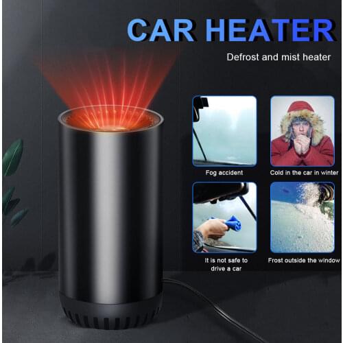 2 in1 Windshield Defogger Defroster Quick defogging Car Heater & Cooling Fan 12V/150W Cigarette Lighter Plug Cup Shaped Heater