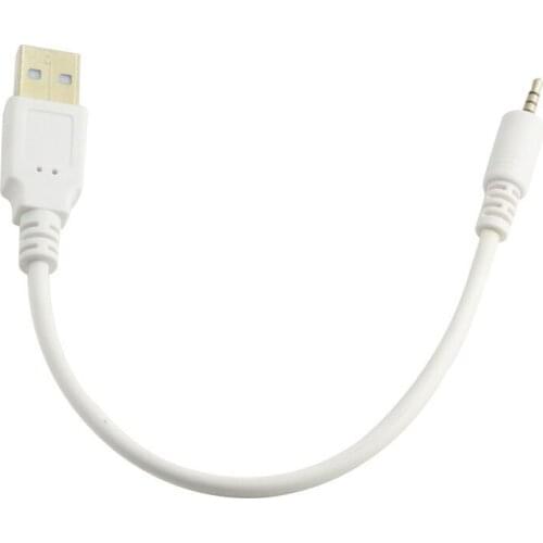 20cm 2.5mm Male Jack Plug to USB 2.0 Male Data Extender Audio Cable for MP3 Car