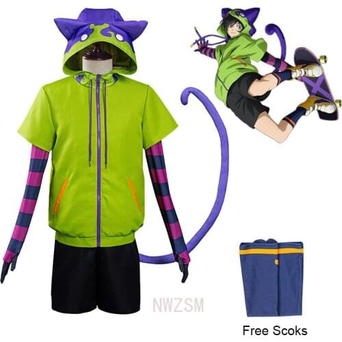 2021 Uniforms SK8 Miya Cosplay Costumes SK Eight Miya Costume Men And Women Halloween Carnival Anime Clothing Sports Suit