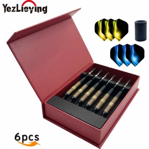 23g Professional Steel Tip Darts Brass Needle Dart High Quality 6pcs/sets Nice Flight for shanks for darts Dartboard