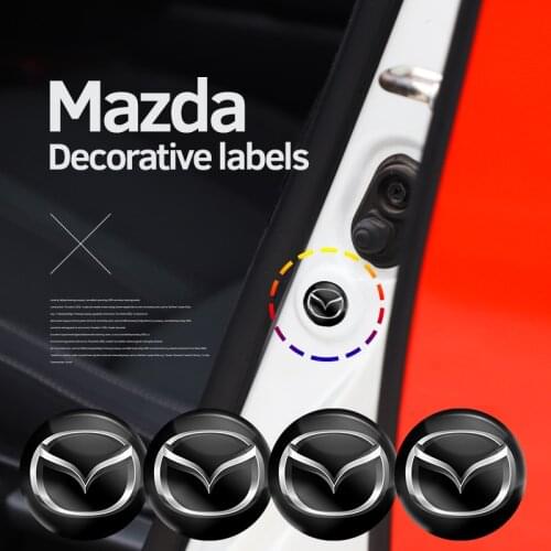 4Pcs PVC Car Door Hood Wearproof Gasket Sticker For Mazda 3 5 6 Axela Atenza CX3 CX4 CX5 CX7 CX8 CX9 M3 M6 MS MP MPE MPV BM GJI