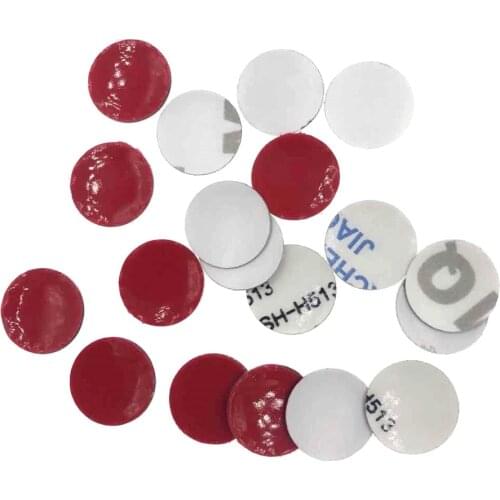 5 pcs 14mm Round Car Key Sticker logo Emblems For ALFA ROMEO SAAB ABARTH DACLA R LANCIA BENZ SAAB FR R Four-leaf clover Fiat