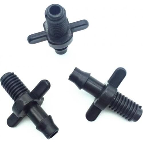 500 PCS Threaded Connectors 4/7 mm hose connection Screw thread 6mm Can be installed PVC Pipe garden greenhouse irrigation