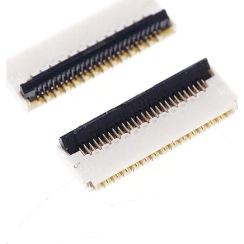 100 pcs FPC connector 27 Pin 0.3 mm pitch 0.9 mm height back flip type dual sided Top and Bottom Right Angle SMT FH35C-27S-0.3SH