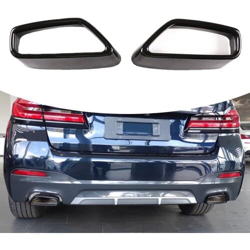 Rear Exhaust Muffler Pipe Cover Trim Tail Throat Frame Decoration fits for BMW 5 G30 G38