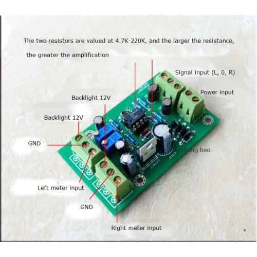 Free ship VU instrumentation drive circuit board Db meter driver board