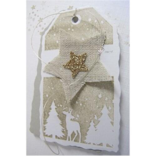 Mmao Crafts Metal Steel Cutting Dies New 3Pcs Irregular tag label Stencil For DIY Scrapbooking Paper/photo Cards Embossing Dies