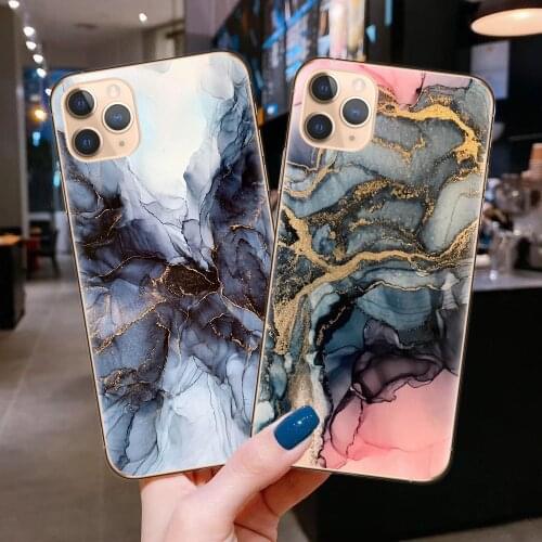 Fashion Marble Texture Stone Phone Case For iPhone 11 11Pro Max X XR XS Max 7 8 6 6s Plus Soft TPU Silicone Back Cover Coque