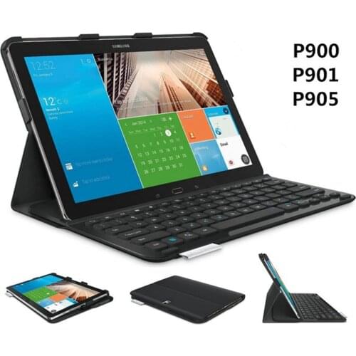 Fashion Keyboard Case for Samsung Galaxy Note Pro TAB PRO P900 P901 P905 12.2'' Protective Cove with Keyboard