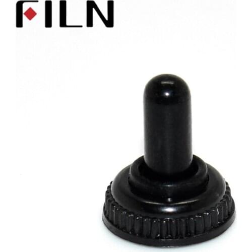 MTS Small Mini M6 6x0.75mm Toggle switch Rubber Waterproof Cover Black WPC-06