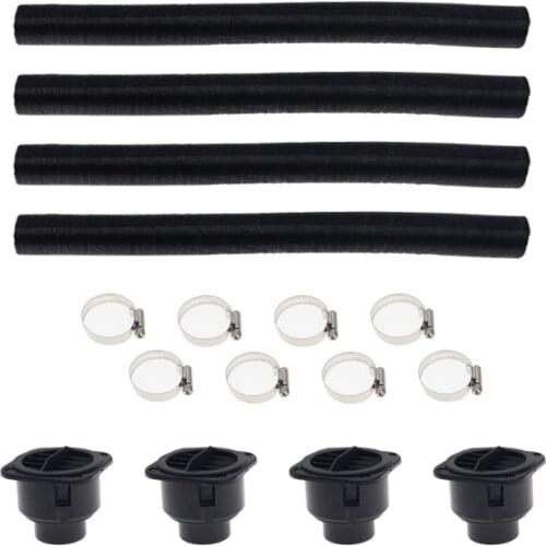 Set 42mm 4X Car Auto Heater Duct Pipe 4X Ducting Warm Air Outlet Vent Hose Clips For Parking Diesel Heater Webasto Eberspacher