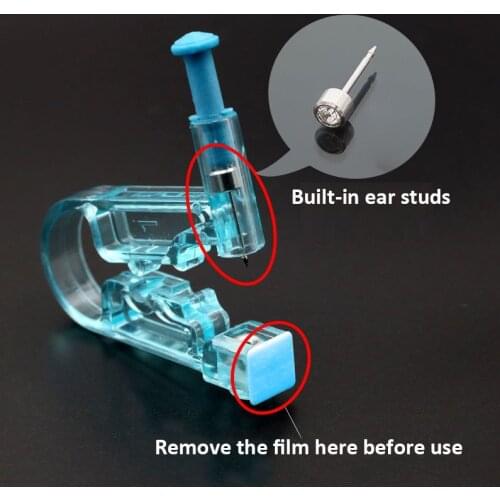 6/12/18pcs/Set Ear Piercing Kit Asepsis Disposable Healthy Safety Earring Piercer Tool Machine Kit Studs Fashion Body Jewelry