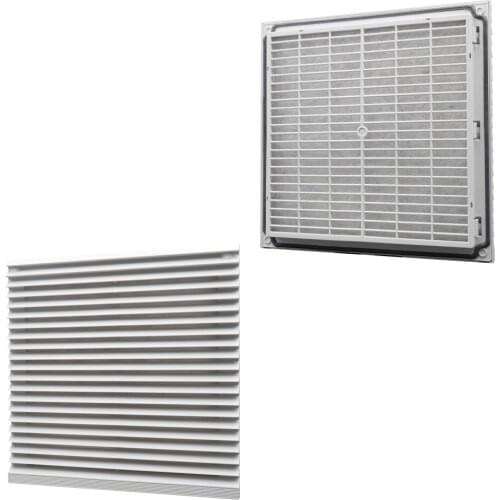 255mmx255mm Cabinet Ventilation Filter Set Shutters Cover Fan Grille Louvers Blower Exhaust Fan Filter FK6625/FK3325-300