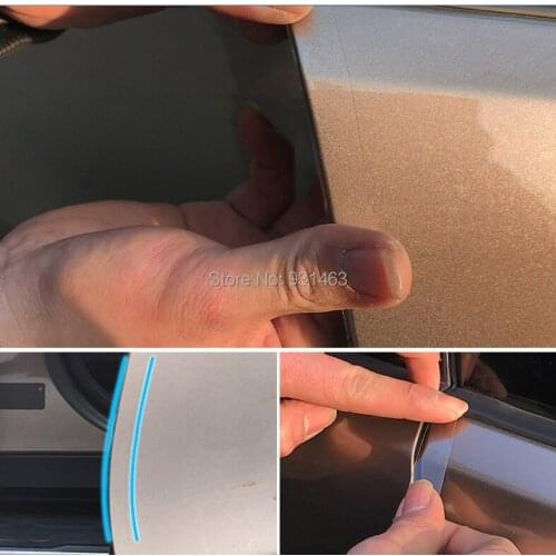 Rhino Skin Sticker 1.5cm x5M Car Door Anti Collision Bumper Hood Strip Paint Protection Film PVC Vinyl Clear Transparence Film
