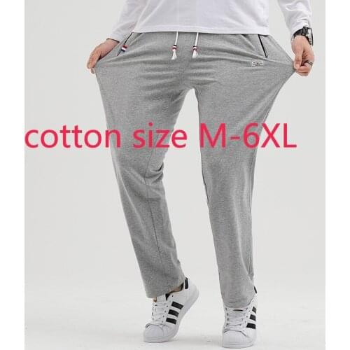 New Arrival Men Casual Pants Straight Tube Loose Spring Trousers Youth Summer Full Length Elastic Waist Plus Size M-3XL4XL5XL6XL