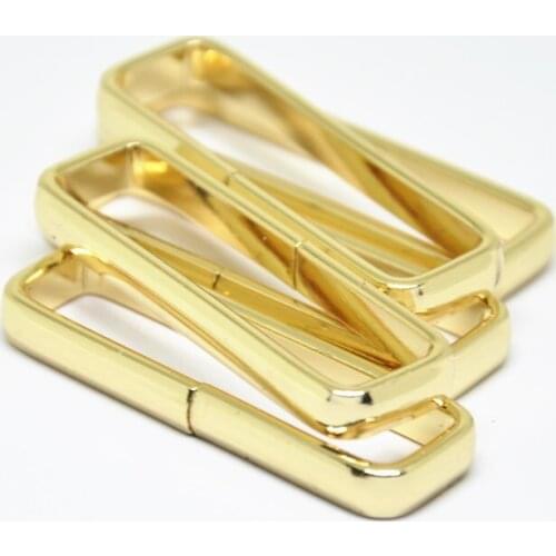 Adjustable Buckle Metal Rectangle Slider Loops Ring for Webbing Leather Craft Bag Strap Belt Replace 20pcs/50pcs