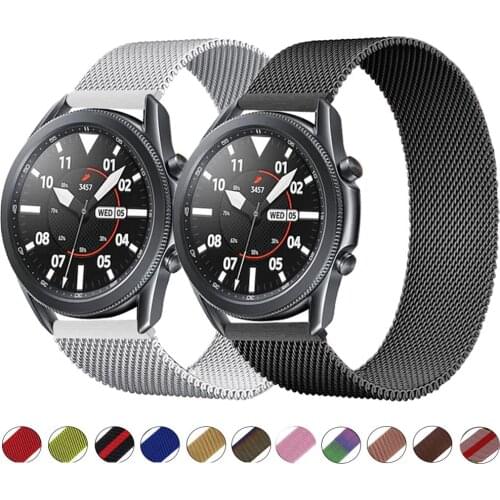 20mm/22mm Magnetic Loop Strap for Samsung Galaxy Watch 3 45mm 41mm/Active 2 46mm/42mm Gear S3 Bracelet Huawei GT/2/2e Watch Band