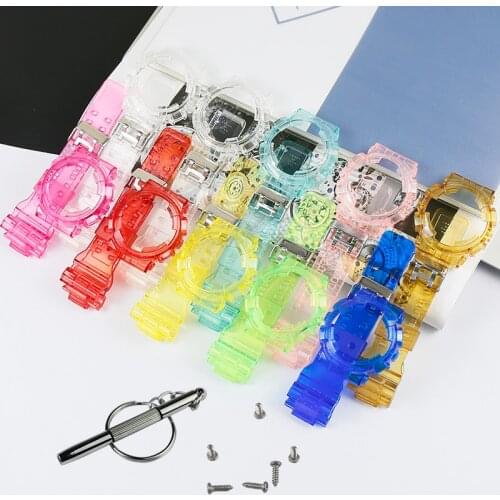 Mens Resin Strap Case Watch Accessories for CASIO G-SHOCK GD120 GA100 GA110 GD110 Sports Waterproof Strap Women watch band