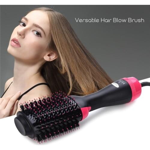 Lightweight Hair Blow Dryer Brush Professional Hot Air Brush Roller Tourmaline Ceramic Hair Straightening Curling Comb Brush 31