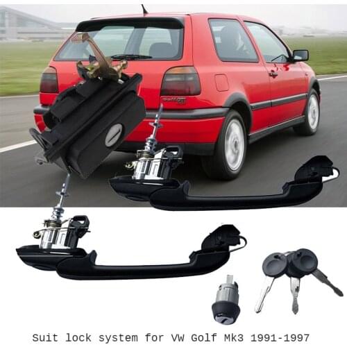 Suit Lock System for VW Golf Mk3 1992-19981Jetta 1994 1H0837207B 1H0905855A 1H6827571A